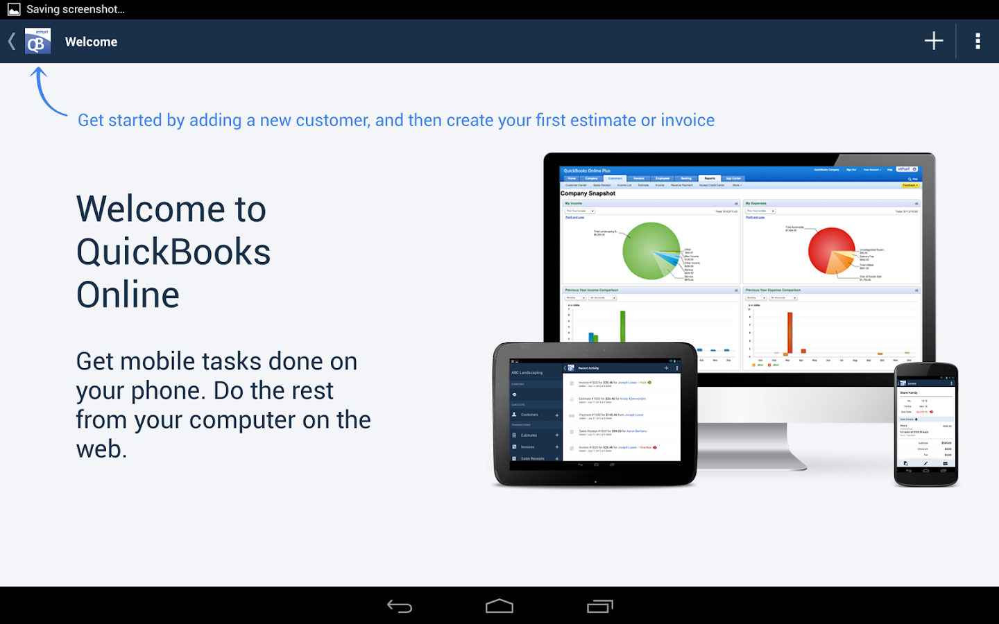 Quickbooks On Android Télécharger QuickBooks en ligne pour android