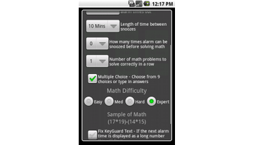 Math Alarm Clock