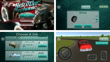 Retro araba tamircisi: simülatör oyunları 2018. atölye