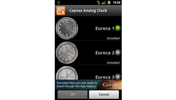 Caynax Αναλογικό ρολόι Widget Eureca