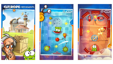 Cut the Rope: experimenty