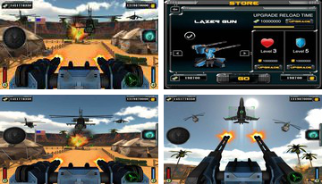 Plane šāvēja 3D: kara spēle