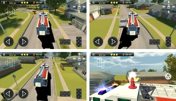 Симулатор за шофиране на пожарни автомобили 3D игри за паркиране 2018